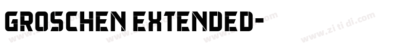 Groschen Extended字体转换